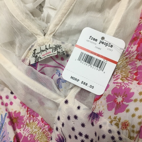 Free People Longwood Printed Slip Dress - Picture 6 of 6